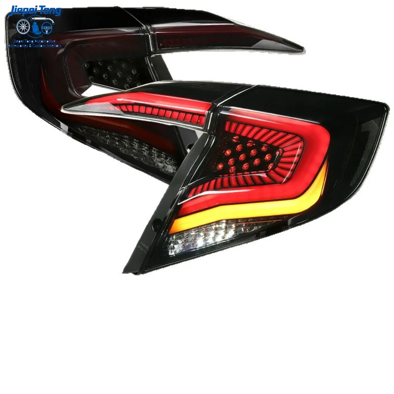 Suitable for 2016-2020 Honda Civic Sedan 4-Door Tail Light Black Honeycomb Model Cross-Border Wholesale