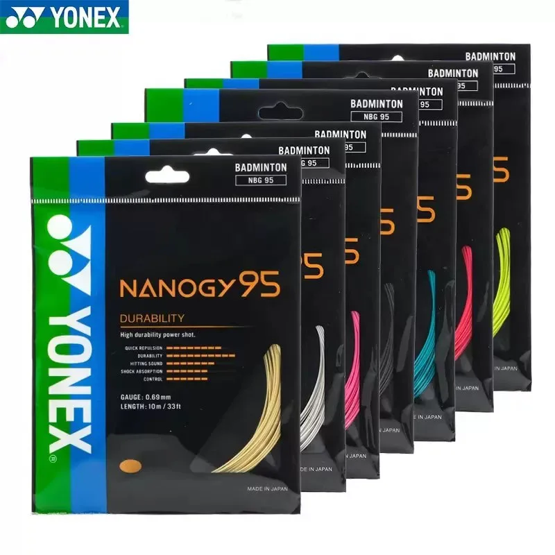 YONEX NANOGY95 0.69mm Durable Elastic Badminton String NBG95 High-quality String