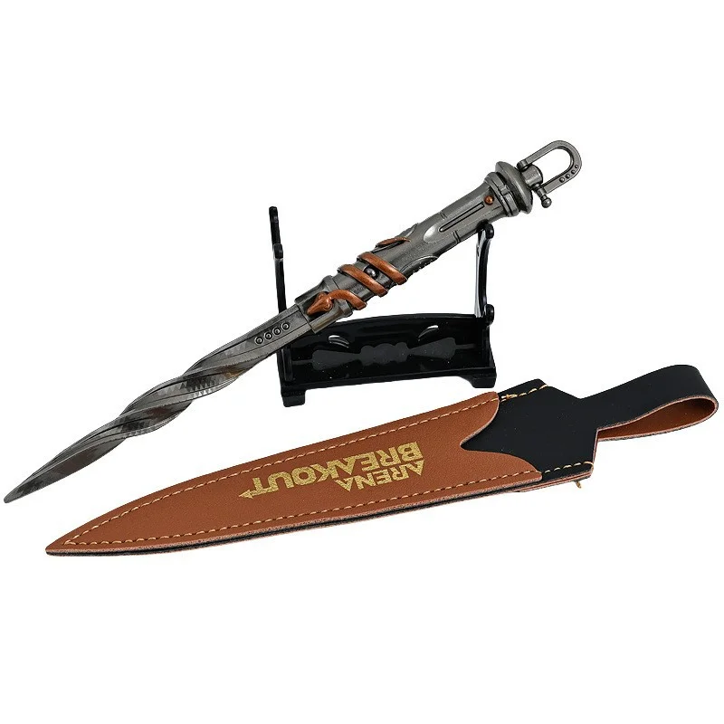 20 cm Arena Breakout Giocattoli tascabili Lame corte Giocattolo tattico in metallo Gioco Display perfoale Modello militare Collezionista Ragazzo Regalo artigianale