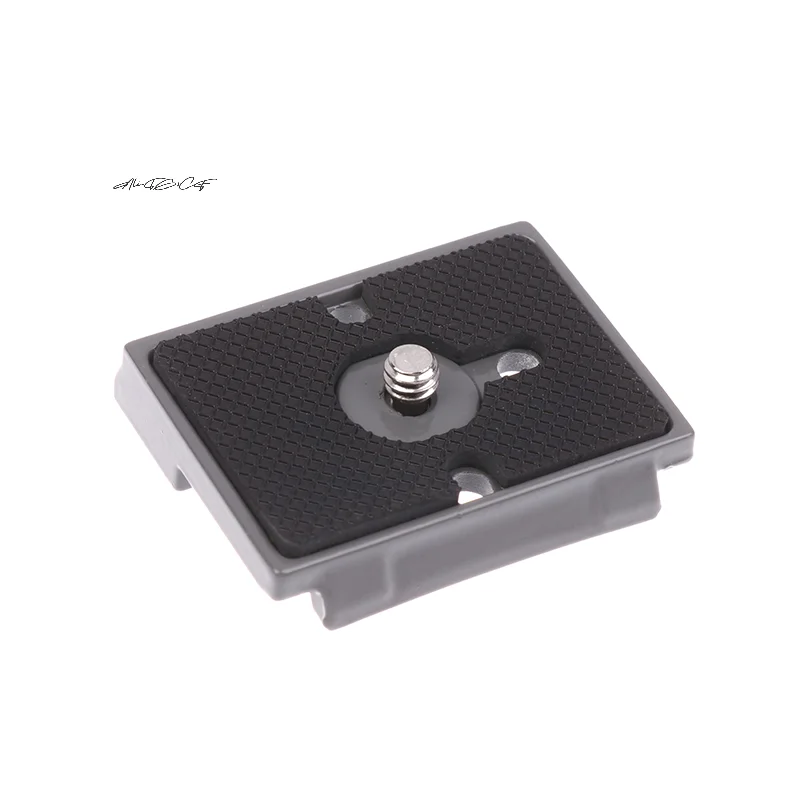 Pelat Pelepasan Cepat Kepala Bola Tripod Kamera Paduan Aluminium Abu-abu 200PL-14 Ringan Kompatibel dengan Aksesori Manfrotto