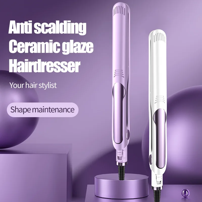 2 In 1 Flat Iron Hair Straighteners Adjustable Temperature 26MM Curling Iron Electric Striaghtener Woman With Digital Display