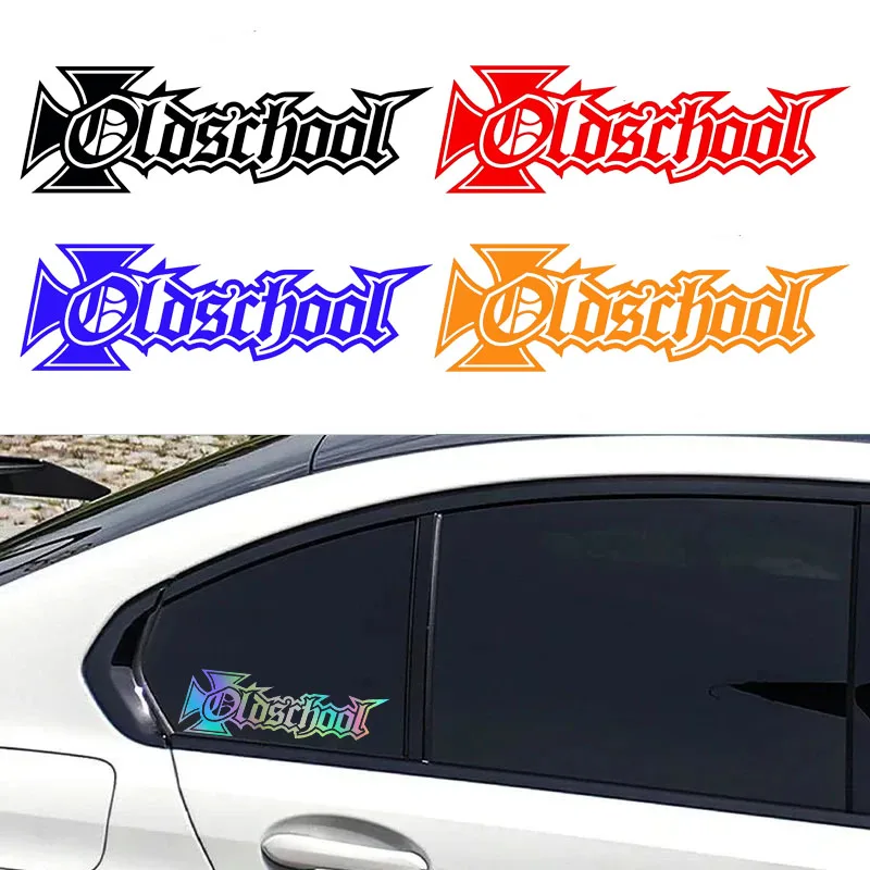 

Creative Old School Alphabet Pattern Car Stickers Scratch-Proof Graphics Vinyl Decals Laptop Windows Trunk Surfboard Car Styling
