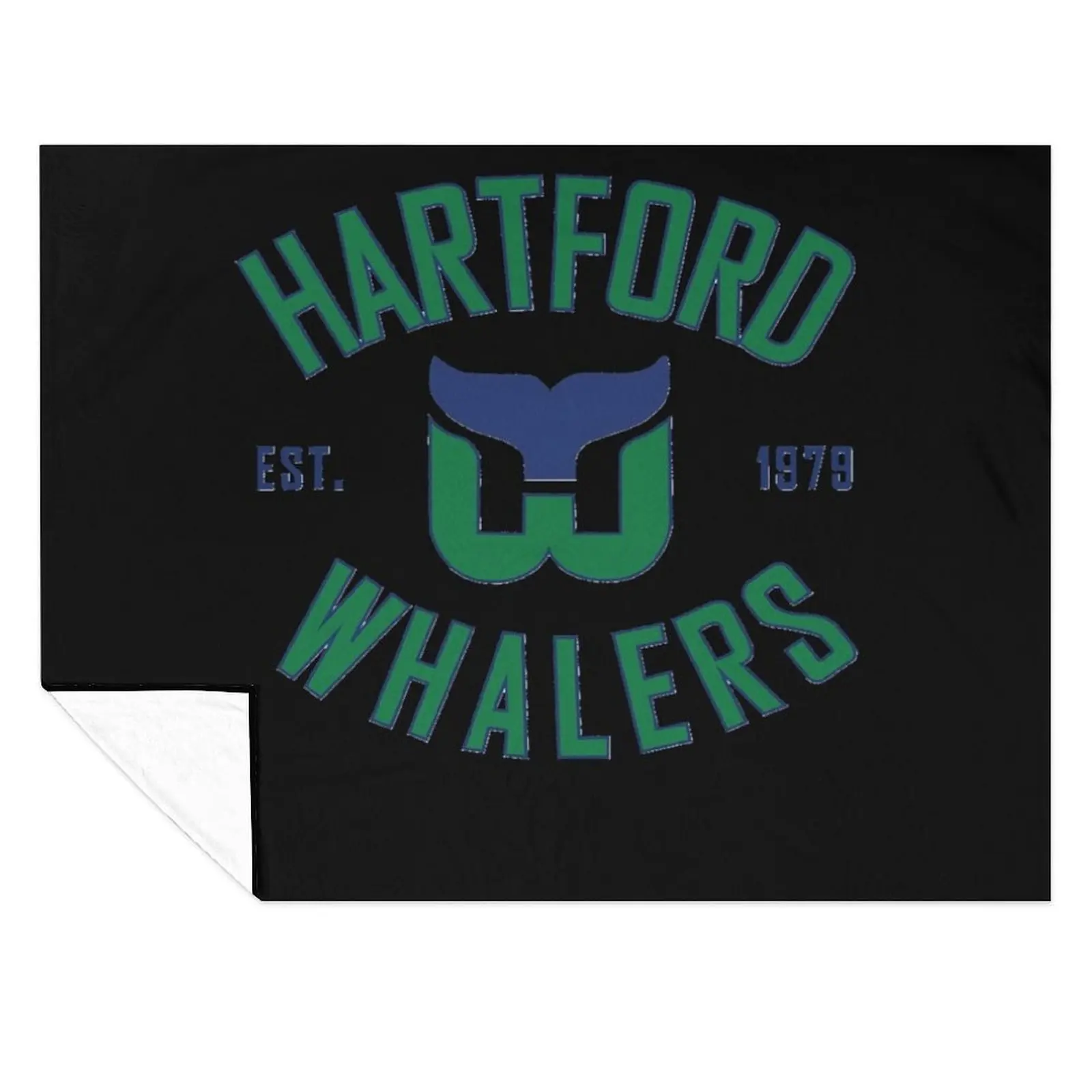 Hartford-Whalers-CT-Классическое пледы Тяжелое волосатое летнее постельное белье Одиночные одеяла
