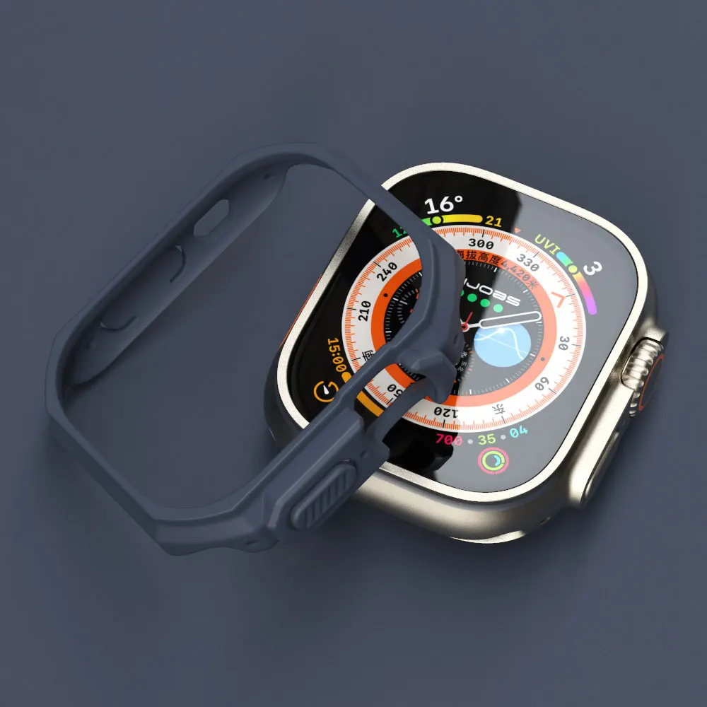 Ốp Lưng Dành Cho Đồng Hồ Apple Cực Đồng Hồ Thông Minh Smartwatch Dây Bảo Vệ Dành Cho Iwatch Siêu Ban Nhạc Sốc Bao Phụ Kiện