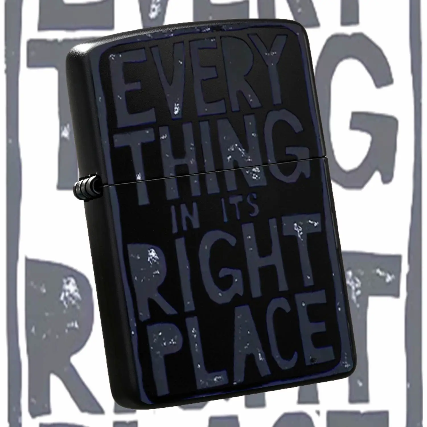 Retro Style Everything In Its Right Place Themed Lighter, Stylish Eye-Catching Print, Portable Practical Daily Companion, Perfect For Commuting Travel Parties All Scenarios, Ideal Thoughtful Gift For Friends Family A Humorous And Interestin