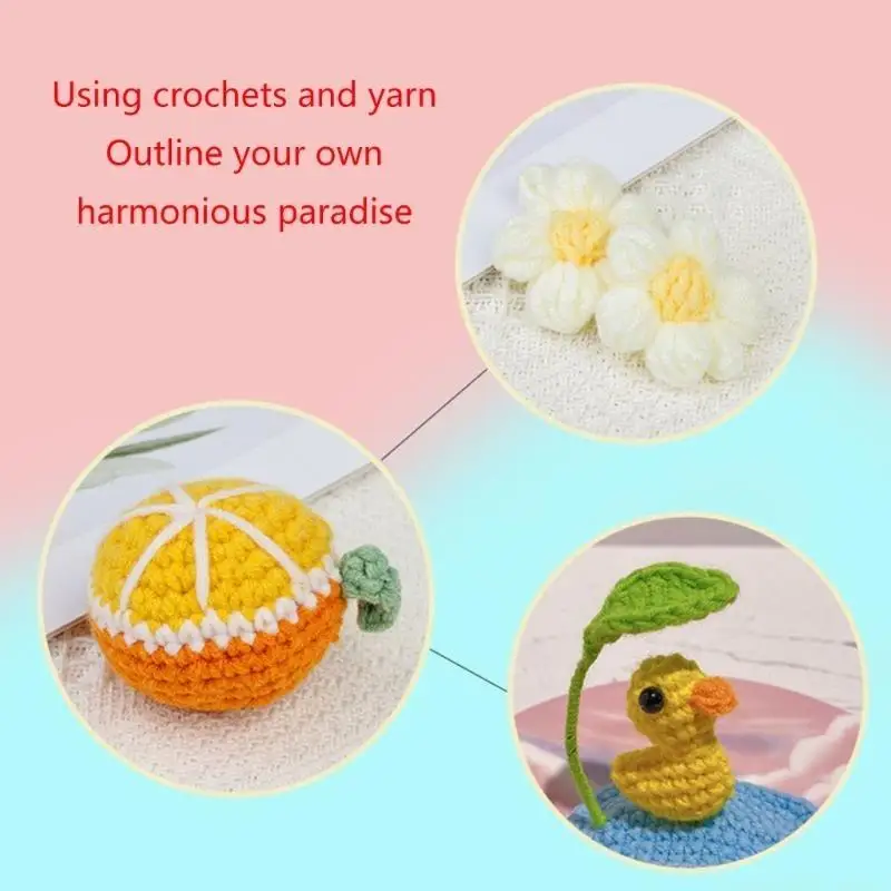 

QX2E Наборы для вязания крючком для начинающих, наборы игл для вязания крючком для рукоделия, вязания крючком