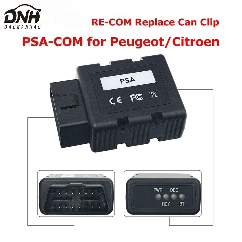 

Сканер OBD2 Bluetooth PSA-COM BT RE-COM, замена Lexia 3 PP2000, Can Clip, Diagbox, программатор ключей ECU для французских автомобилей