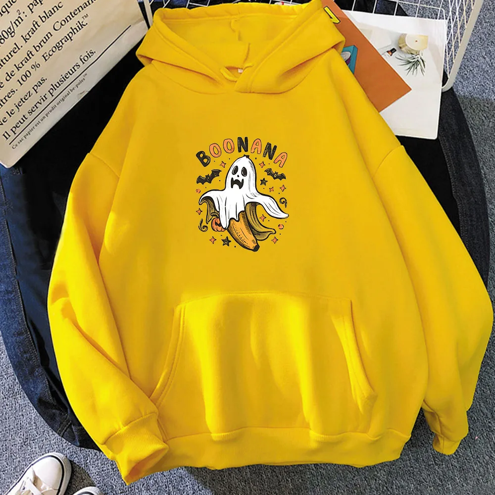 Banana Halloween Funny Cartoon Hoodie for Autumn/Winter Cute Sweatshirt Funko Pop Casual Clothing Moletom Retro Pullovers Hoody