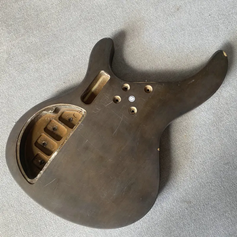 Guitarra Elétrica Baixo Corpo Maple Flamed Top e Soild Tintas de Madeira, Captadores Ativos, 4 ou 5 Cordas, IB544, DIY