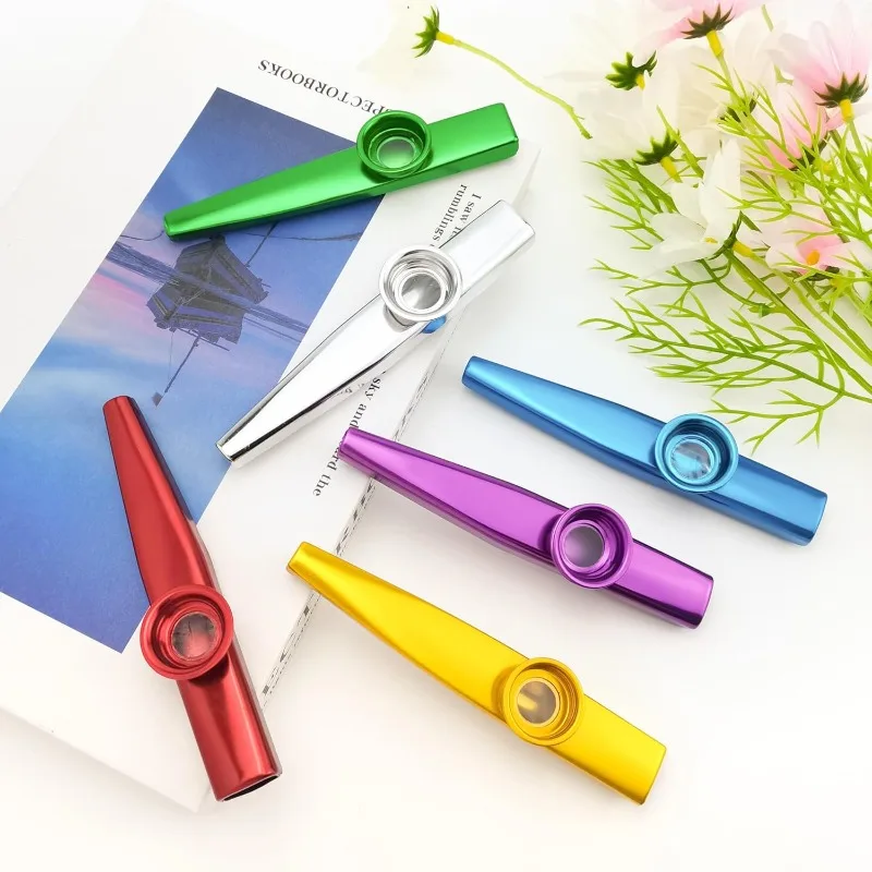Metal Kazoo, Beginners Niche Instrument, Flute Diaphragm Mouth, Easy To Learn Kazoo Instrument Guitar Good Companion