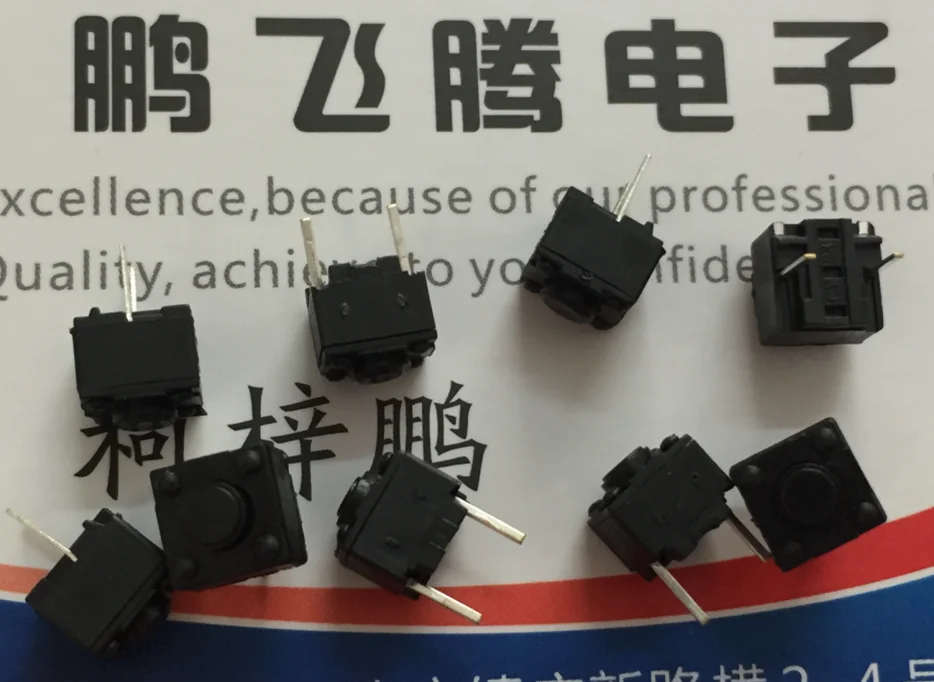 

10PCS/lot Square mouse micro switch suitable for IE4 thunderstorm shark viper middle button 6*6*5.5 straight plug 2 feet