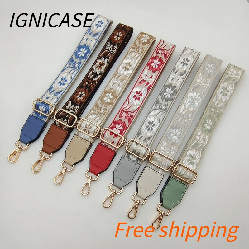 

Ремешок для сумки IGNICASE в этническом стиле, ретро, простой, модный, женский, сменный, регулируемый, для сумок-мессенджеров и наплечных сумок