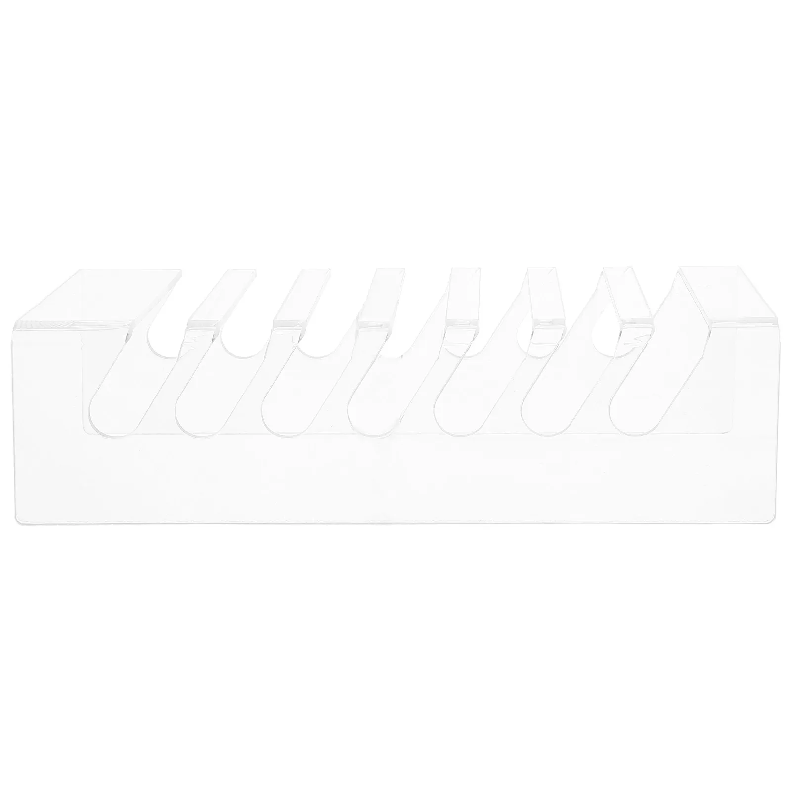 

Прозрачная подставка-органайзер для телефонов и планшетов на 7 ячеек, акриловая настольная подставка для хранения и демонстрации нескольких устройств