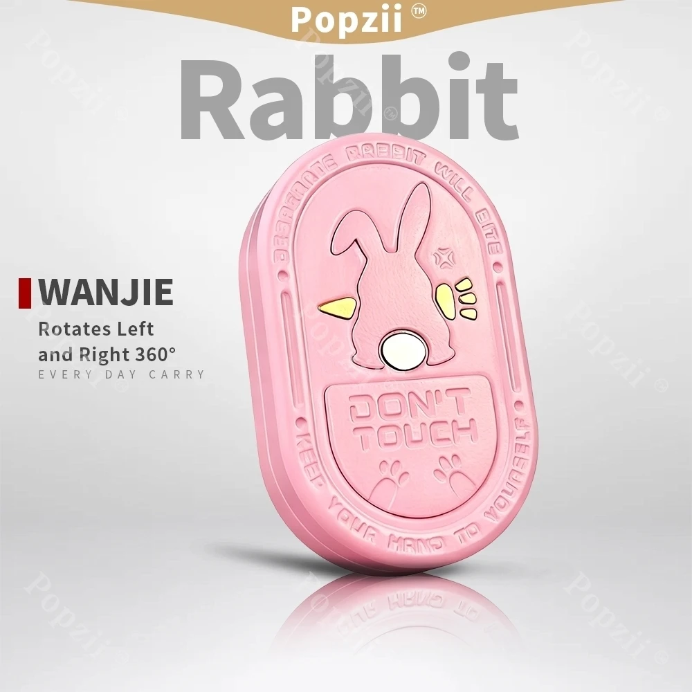 

Ceramic Rabbit EDC Rotates Left and Right 360° Fidgeting toy Mechanical Push Slider Antistress Anxiety Toys