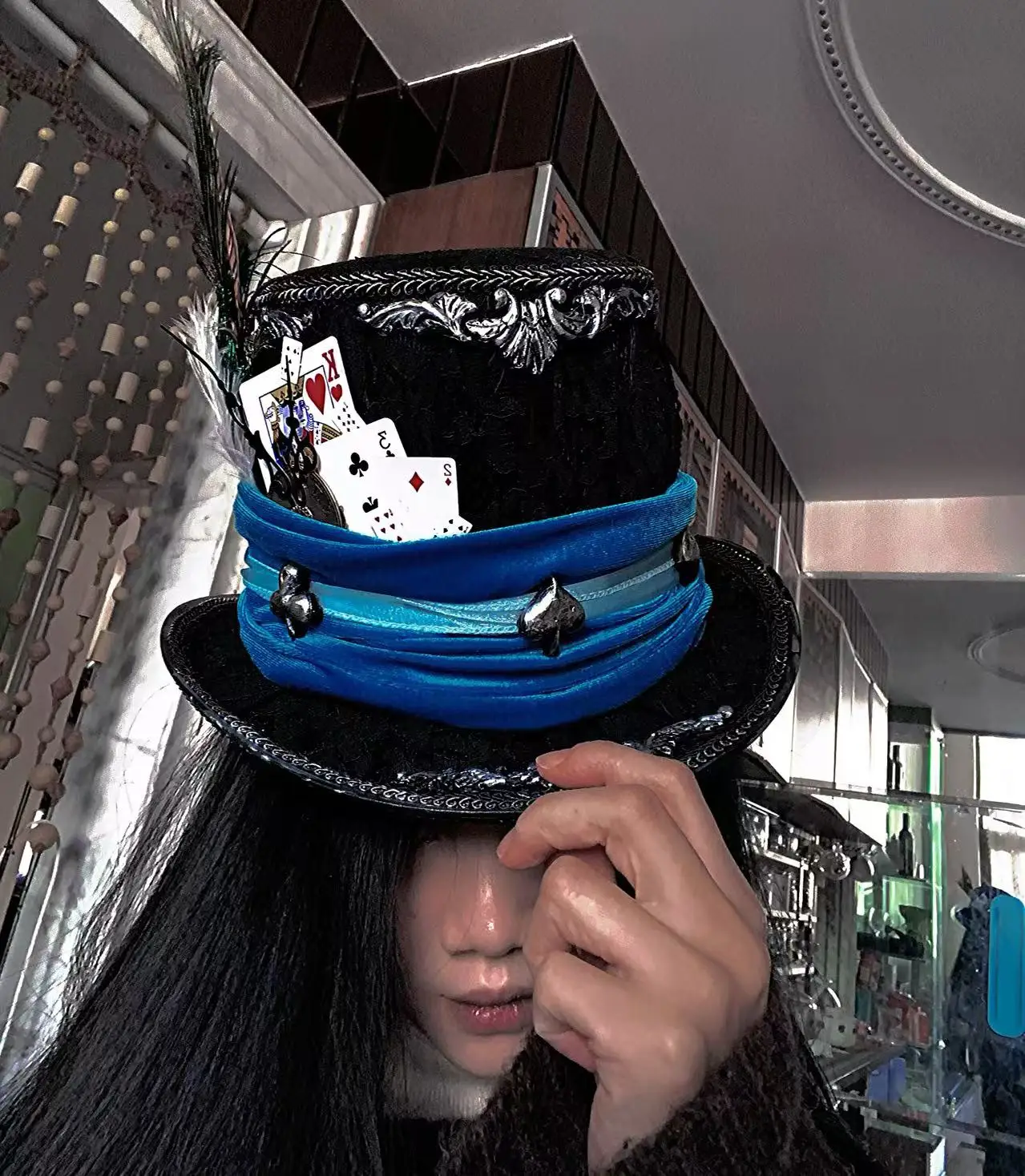 Piraten-Zirkus, Der Verrückte Hutmacher, Dampf-Retro-Bühnenzauber, Zylinder, Halloween-Cosplay-Kleidung, Accessoires, Kopfbedeckung – Detail 8