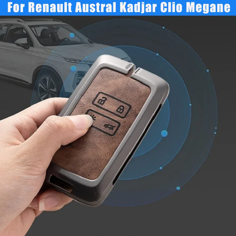 

Для Renault Austral Kadjar Clio Megane Captur Arrana Kolaos Zoe Scenic Dacia Sandero Duster чехол для ключей автомобиля аксессуары