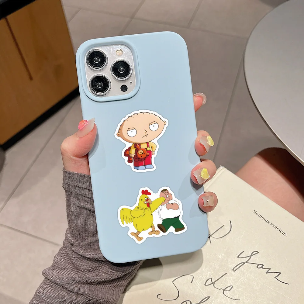 10/30/55/110PCS Family Guy Sticker Cartoon Graffiti decorazione moto Skateboard bagaglio Notebook Water Cup decalcomania impermeabile