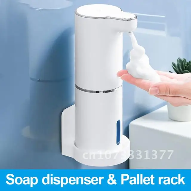 

Foam Soap Dispensers Automatic Bathroom Machine Smart Washing Hand With USB Charging White High Quality ABS Material