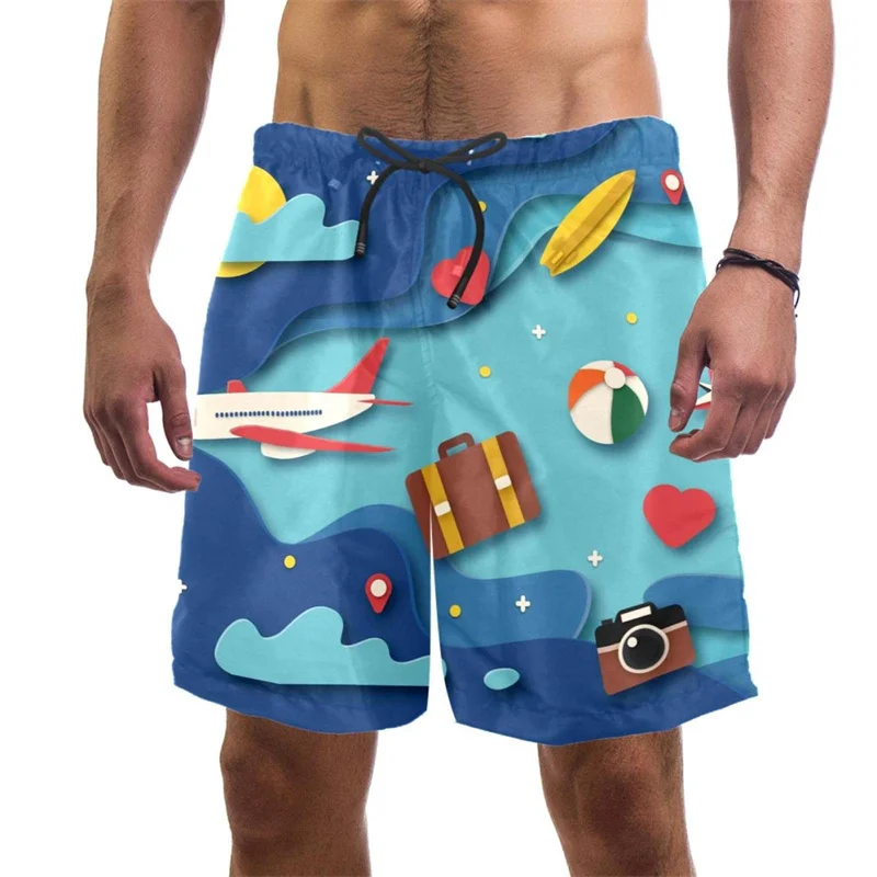 Summer Hawaii New 3D Ocean Animals Printing Beach Shorts For Men Fashion Cool Streetwear Swiming Trunks Harajuku Y2k Board Short