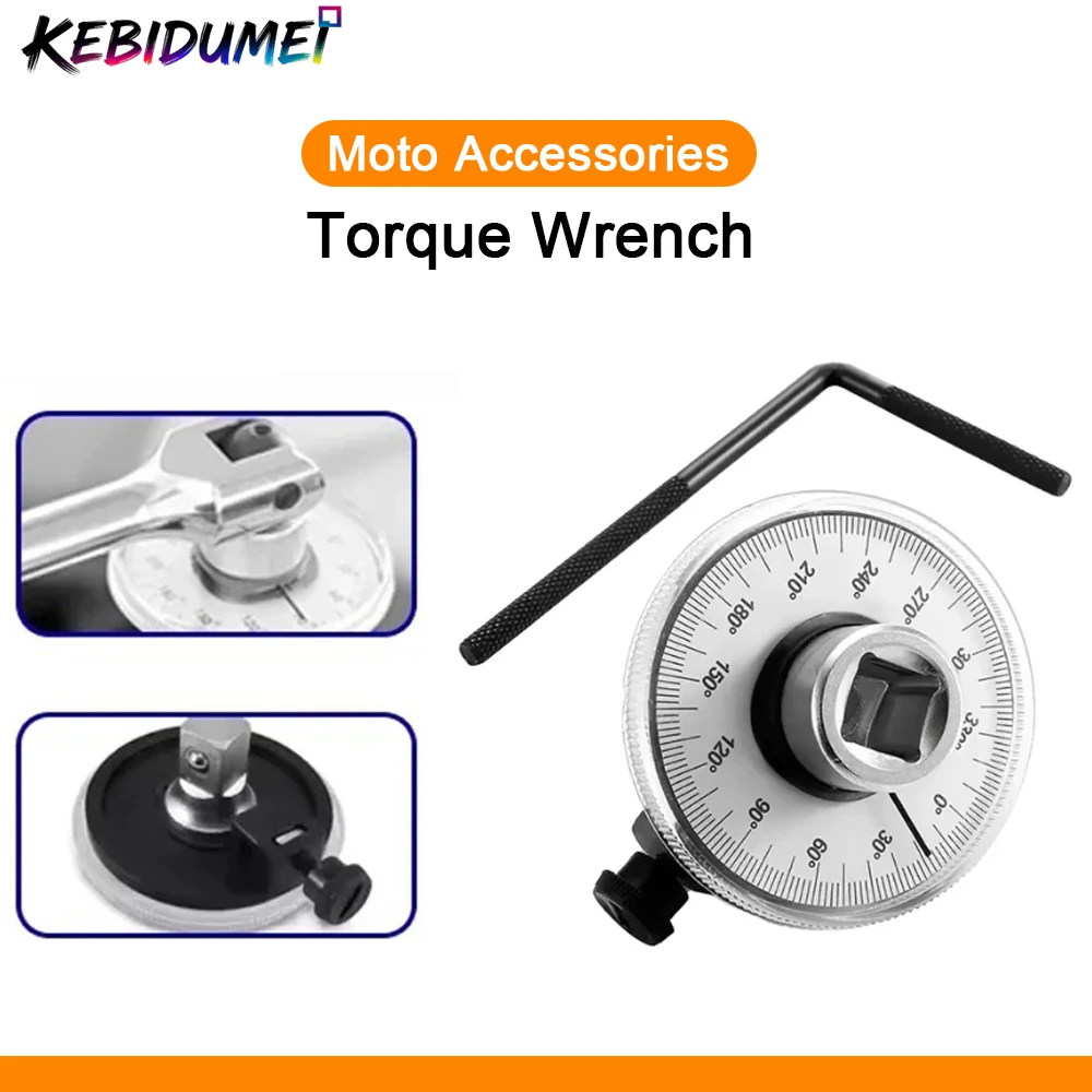 

Динамометрический ключ KEBIDUMEI, ручной инструмент, калиброванный, в градусах, для автосервиса, гаража, аксессуары для автомобилей и мотоциклов