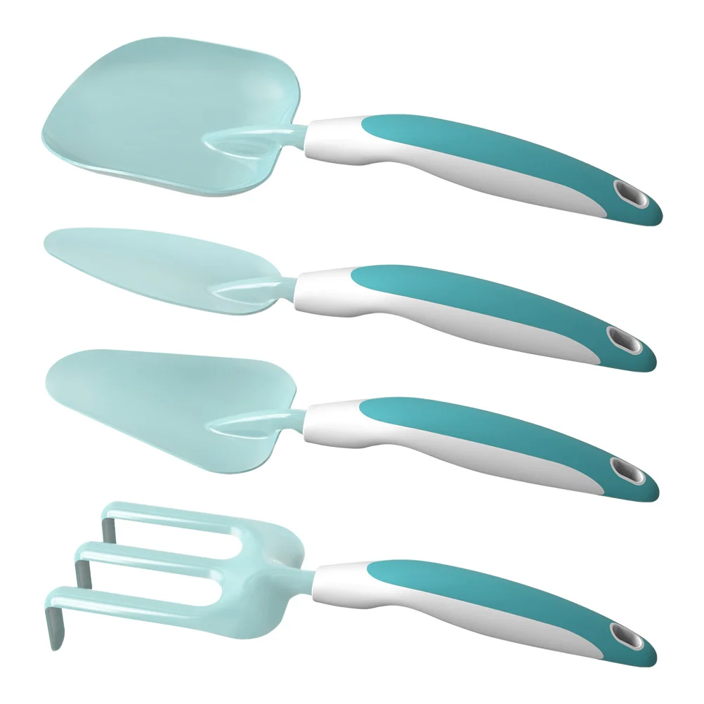 

4Pcs Gardening Tools Set Vibrant Colorful Shovels Rakes Home Decor Outdoor Planting Practical Garden Hand Tools