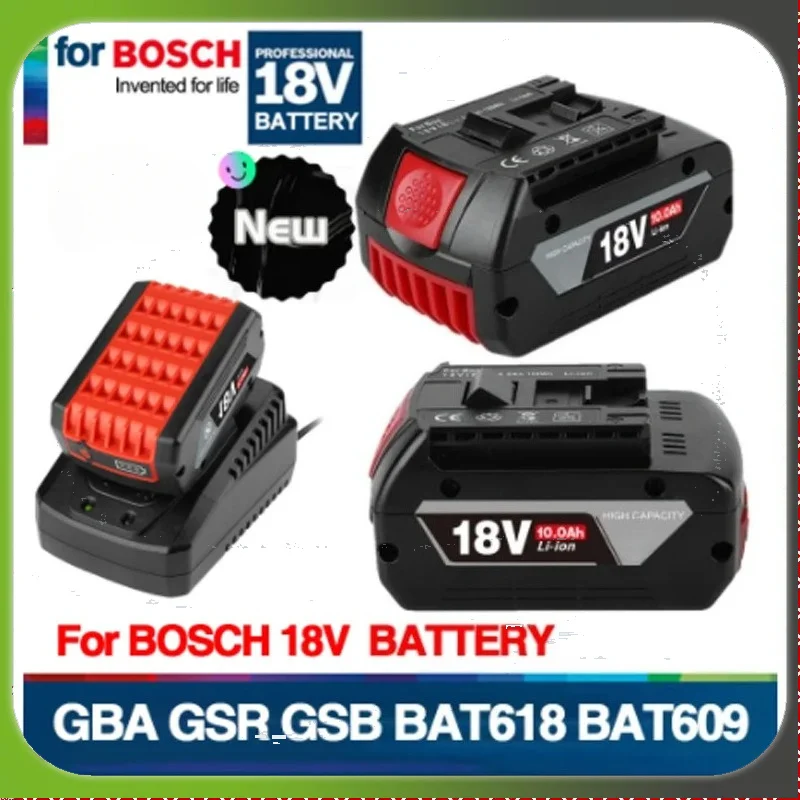 

18V 5A-6A-8A-10A Li-Ion Rechargeable Battery 18650 FOR BOSCH Backup Power Tool GSR BAT618BAT610