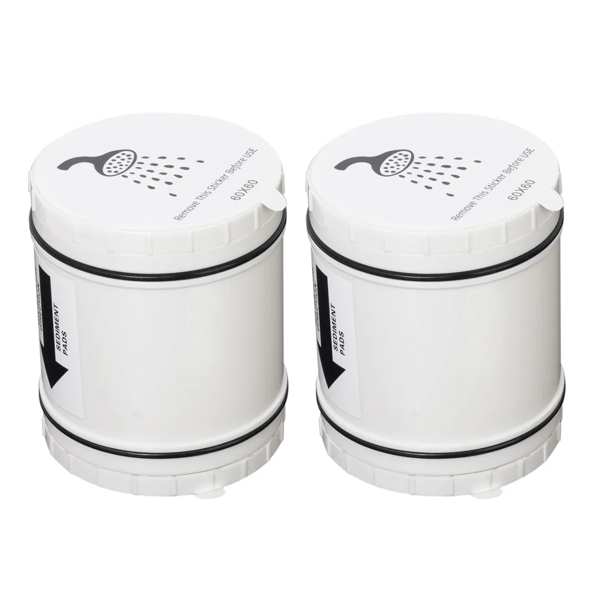 

2Pcs HD Multi Stage Shower Filter Cartridge for AquaBliss SF400 SF500-48x Heavy Duty Detox Power. Reduce Rust, Toxins. (SFC500)