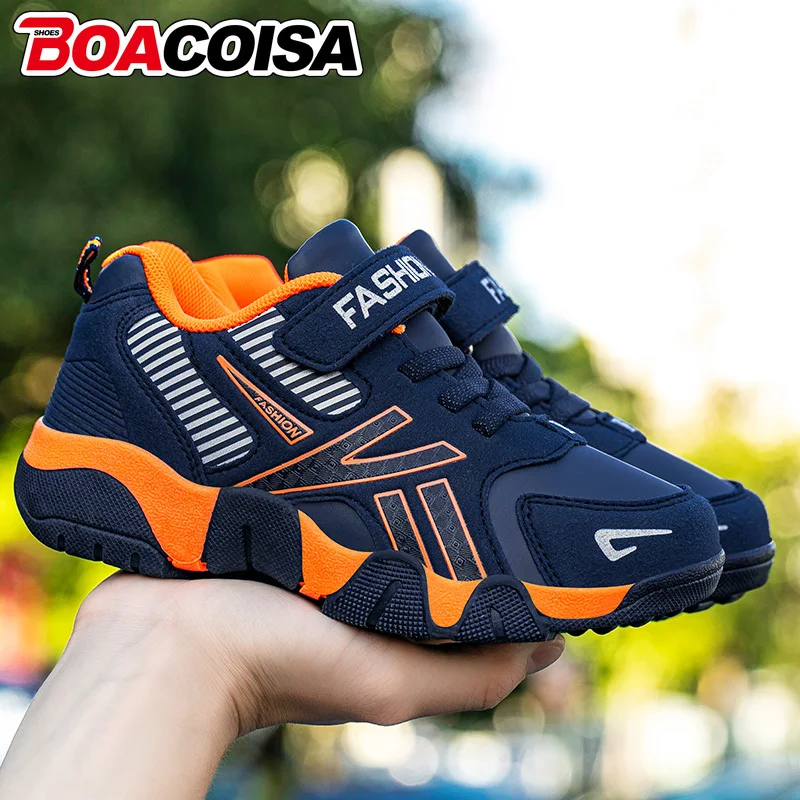 

Детская обувь для мальчиков, студенческие спортивные модные кожаные кроссовки для тенниса, повседневные детские кроссовки для бега и прогулок на плоской подошве для девочек, Zapatos