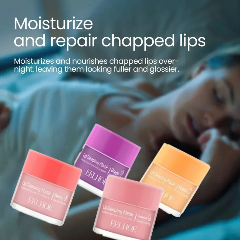 20g Lip Sleep Facial Mask Paste Moisturizing Gentle Peeling Exfoliator Reduce Lip Wrinkles Labial Membrane for Women