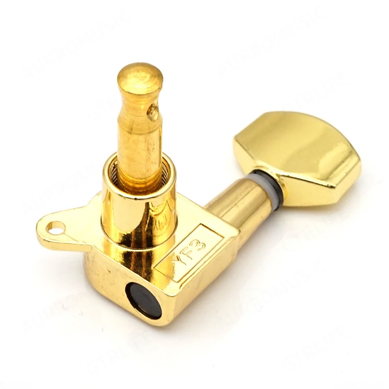 6pcs Golden Guitar Tuner Pegs Small Square Sealed Guitar Tuning Pegs Tuners Machine Heads For Acoustic Or Electric Guitar