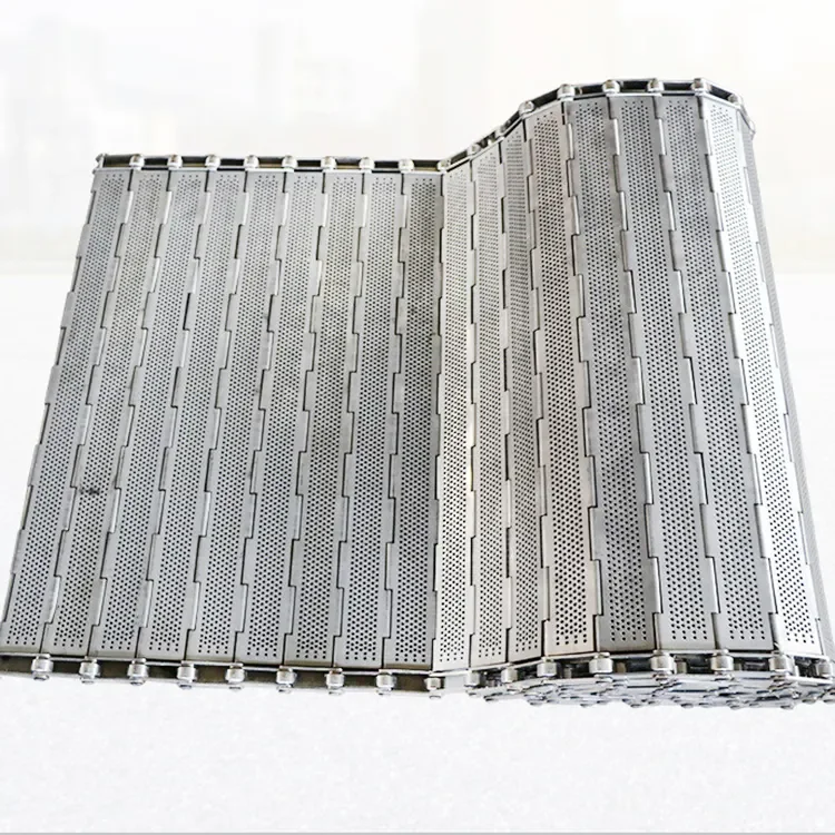 High Quality Stainless Steel 304 Chain Plate Conveyor Belt Punching Chain for Assembly Line Transportation
