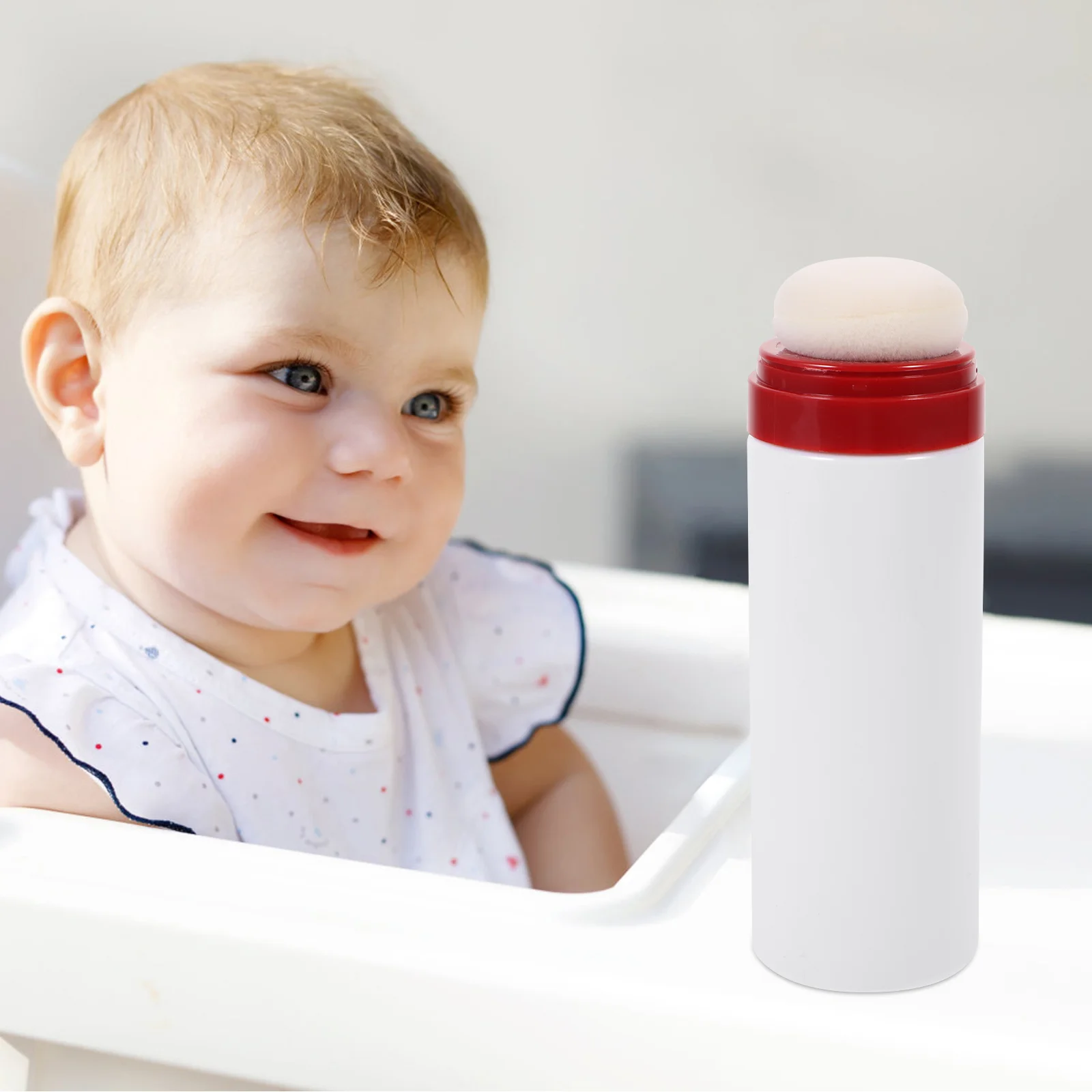 Portable Infant Fluffy Puff Kit Outdoor Bottle Body Fluffy Puff Kit Outdoor Holder with Puff