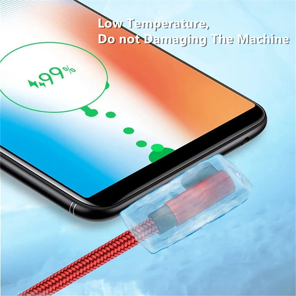كابل شحن USB C 6A 66 وات 90 °   تصميم الكوع شحن سريع كابل من النوع C شحن سريع للأجهزة الذكية أسلاك البيانات عالية السرعة