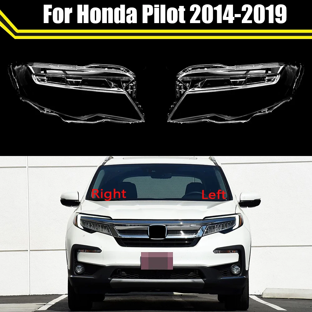 Auto Light Caps For Honda Pilot 2014-2019 Car Headlight Cover Lampcover Lampshade Lamp Glass Lens Case