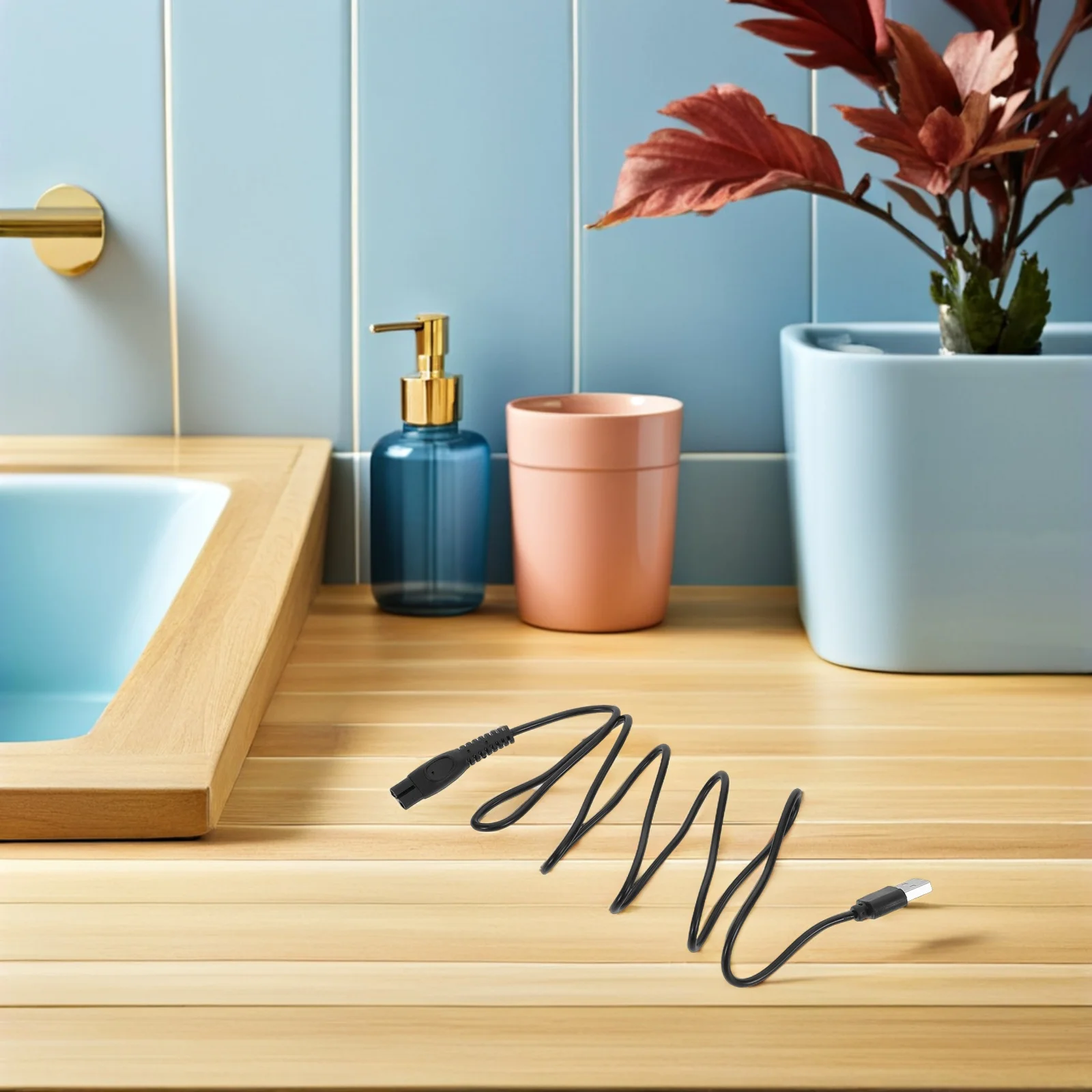 

5Pcs Shaver USB Power Cable Replacement Fast Charging Portable Cord for Shaver Models S1113 S1112 S1213 5831