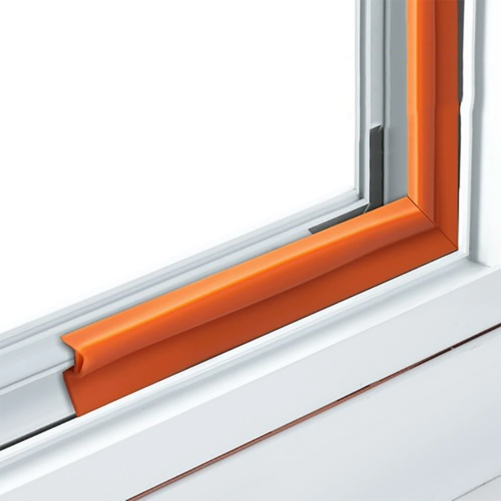 Plastic Steel Casement Window Seal Strip Sound Insulation Noise Reduction Silicone Weather Resistant Self Adhesive Weatherstrip