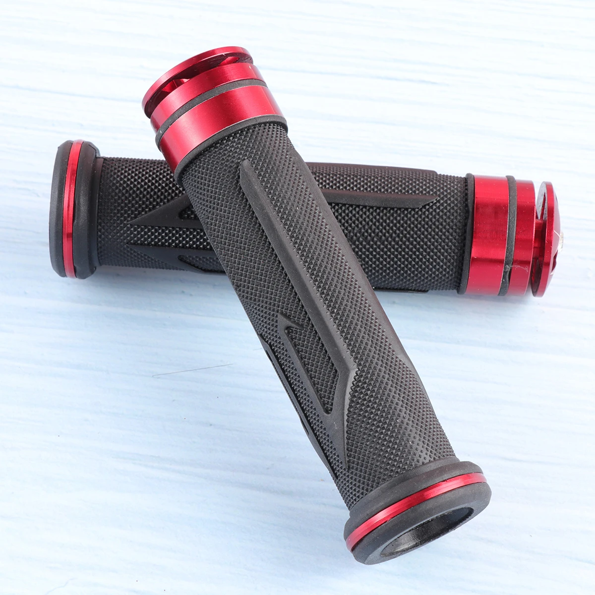 

Pair Grip 7/8" Motorcycle 7/8" Hand Grips Standard Motorcycle Aluminum Handlebar Hand Grips 7/8\