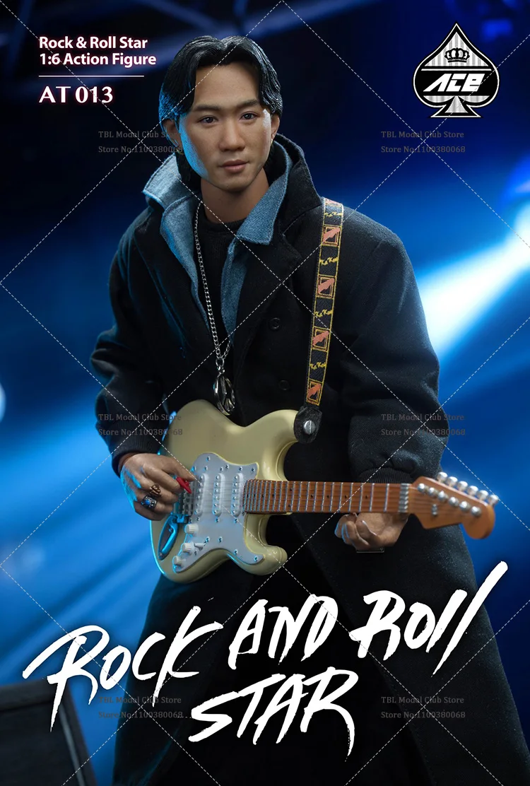 In Stock Ace Toyz AT013 1/6 Scale Male Soldier Beyond Band Wong Ka Kui Chinese Rock Singer Full Set 12inch Action Figure Doll