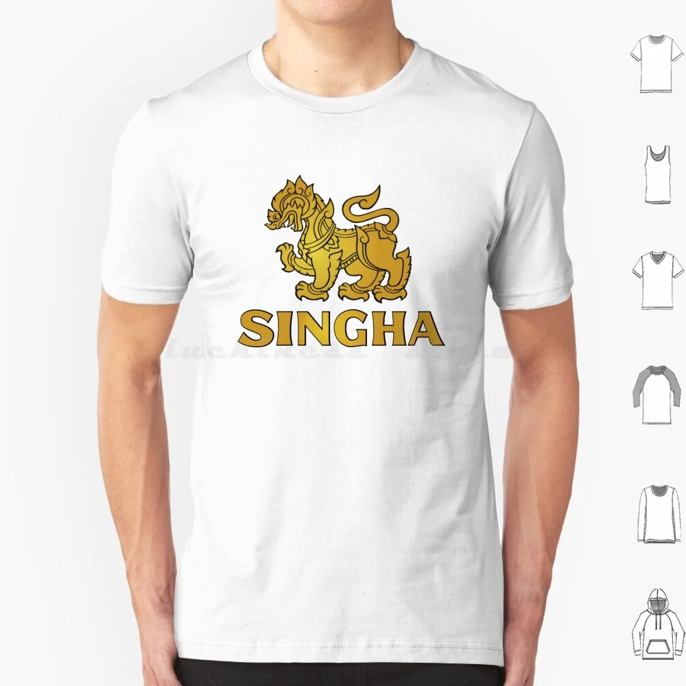 Drink Water Save The Beer And Dont Forget Singha T Shirt 6Xl Cotton Cool Tee Beer Singha Thailand Chang Singha Beer Asian Beer