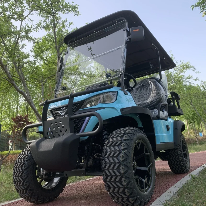 Street Legal Off Road Cart With 10 Inch Screen Aluminum Alloy Wheel Electric Sightseeing Golf Cart All-Terrain Off-Road Vehicle