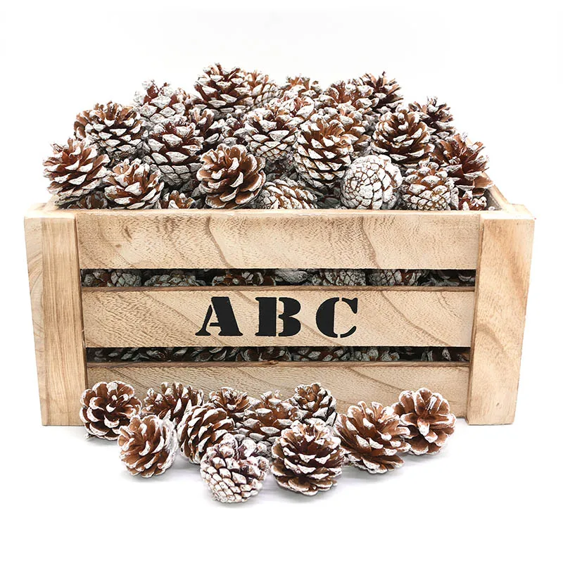 10pcs Simulation Pine Cone Natural Artificial Pinecone DIY Simulate Pinecone Festival Mini Decorative Christmas Home Decoration