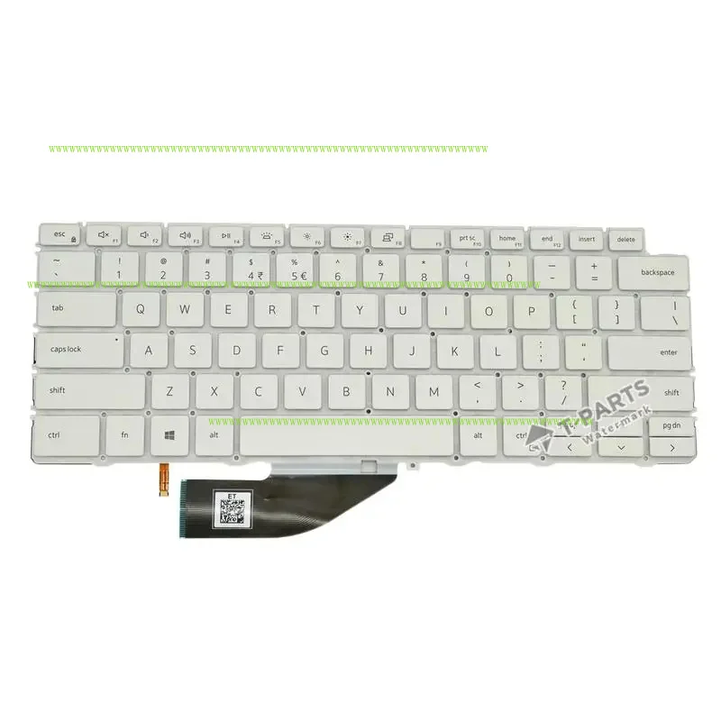 

F оригинальная новая 0X7C56 X7C56 белая для Dell XPS13 7390 9310 2-в-1 клавиатура для ноутбука с подсветкой