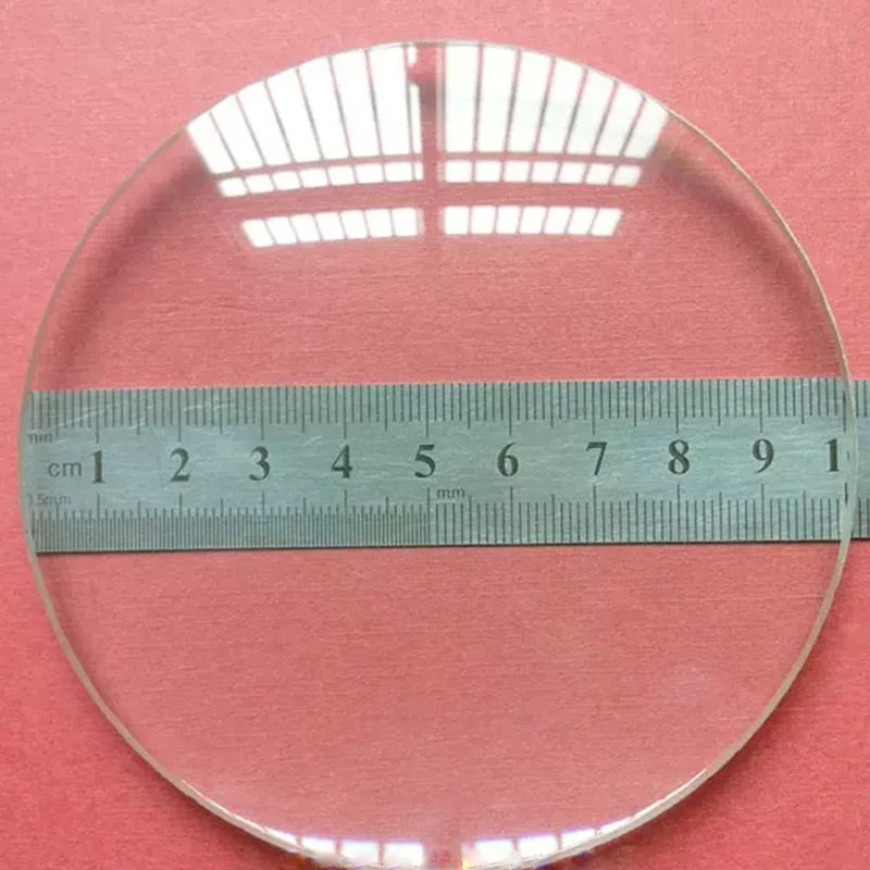 1pc Large Diameter 100mm Double Convex Lens Focal Length 280mm 300mm Optical Glass Magnifying Glass Biconvex Lens