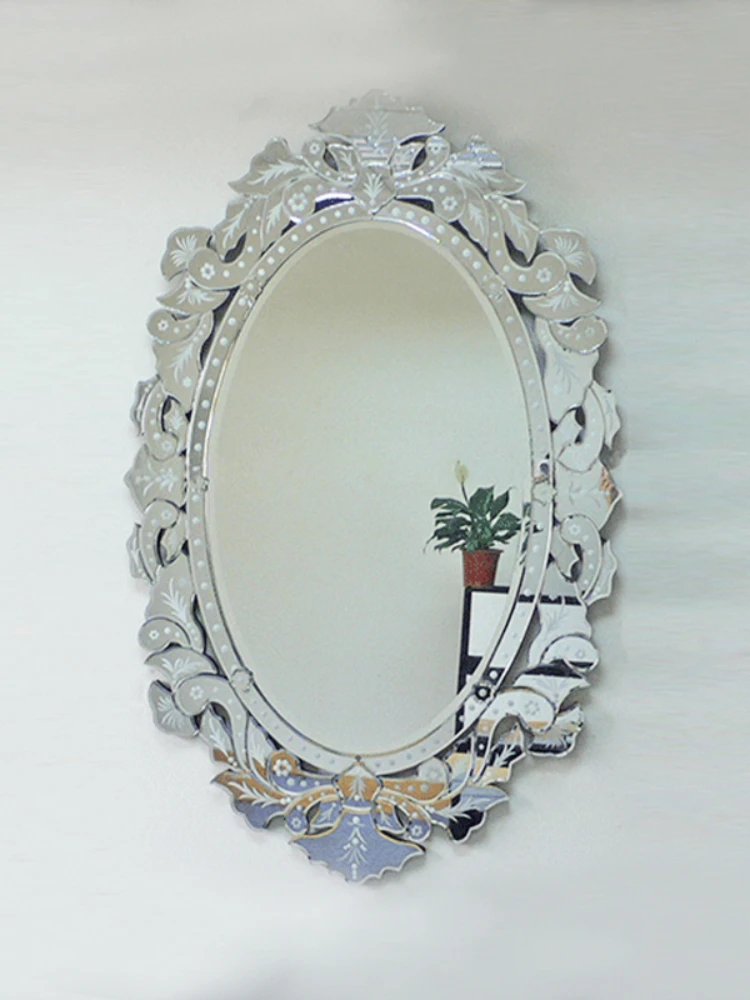 Customized beauty mirrors, dressing mirrors, carved flower mirrors, European minimalist desktop mirrors, exquisite makeup mirror