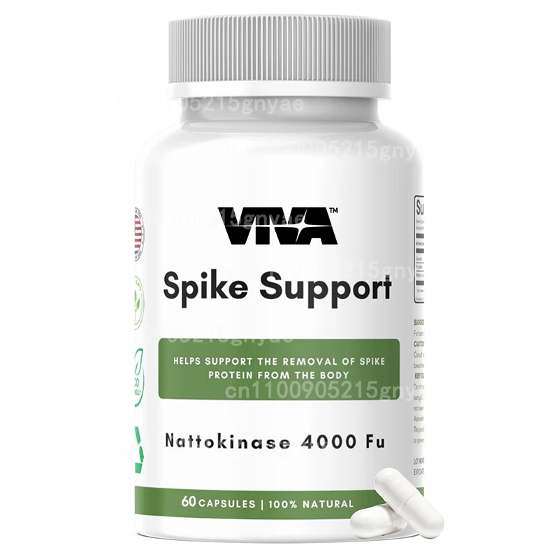 

Ultimate Spike Detox | 60 Capsules | 3-in-1 Formula, Containing Nattokinase, Bromelain, and Curcumin | Non GMO, Gluten Free