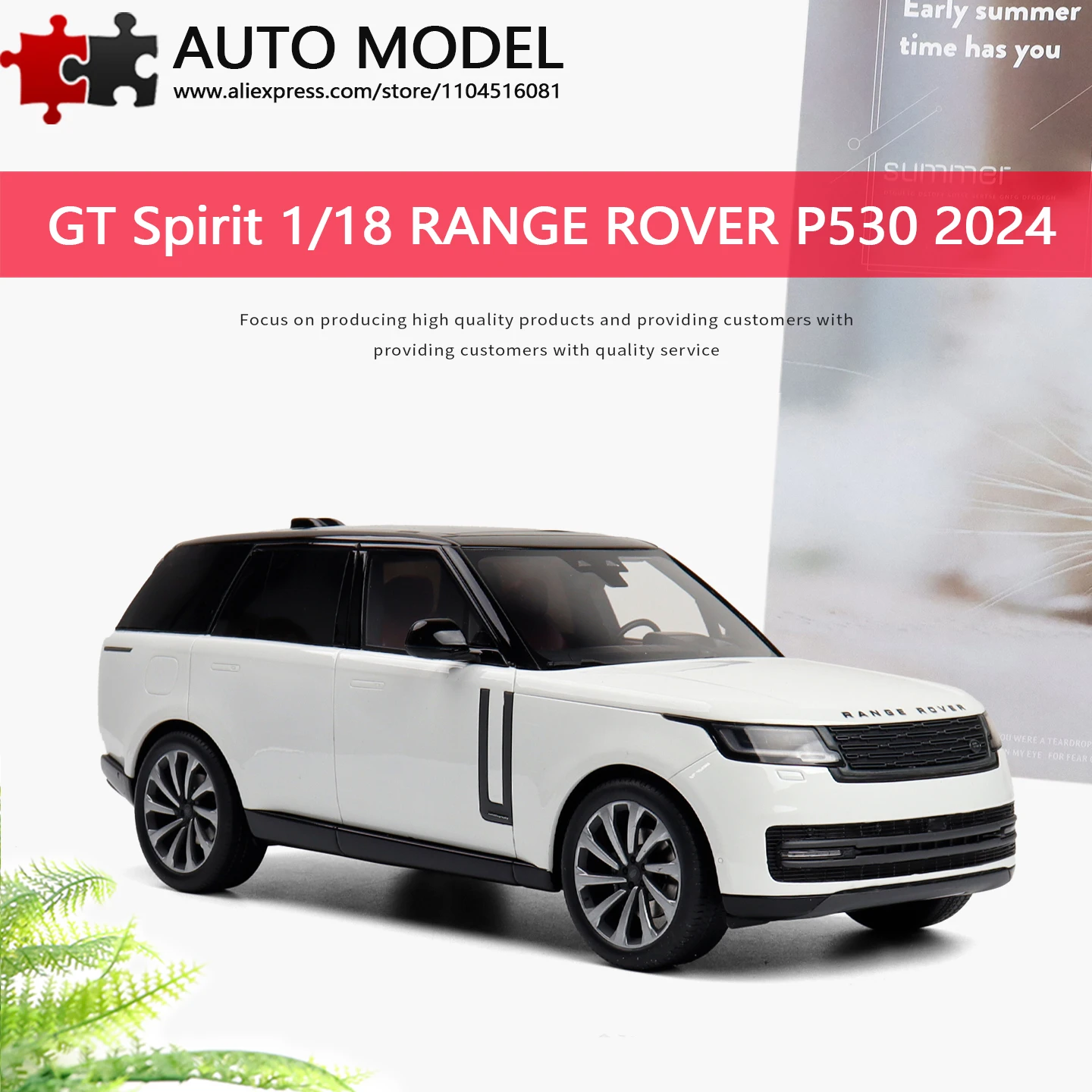 

Коллекционная модель автомобиля Land Rover Range Rover P530 Autobiography Extended Edition 2024 года, лимитированная серия, масштаб 1:18, статическая модель Gt Spirit, подарок для взрослых и мальчиков