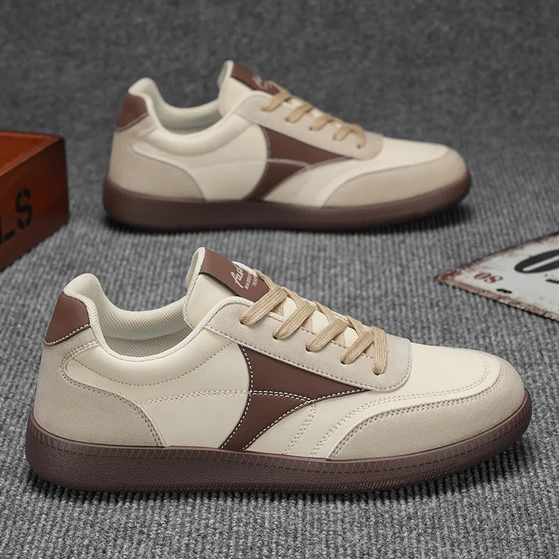 Retro Casual Shoes for Men Low Top Sports Tennis Shoes Outdoor Lace-Up Footwear Designer Sneakers German Training Baseball Shoes