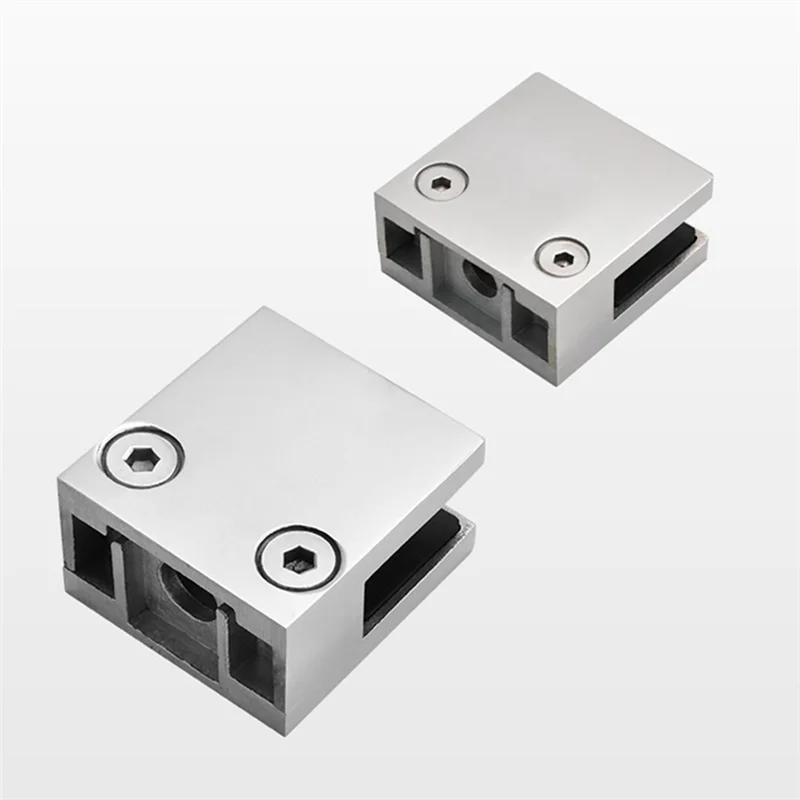 

BAAJ-2 Pieces Of Stainless Steel Glass Clips, Adjustable Glass Shelf Brackets, Glass Stair Guardrail Fish Mouth Fixing Clips Dur