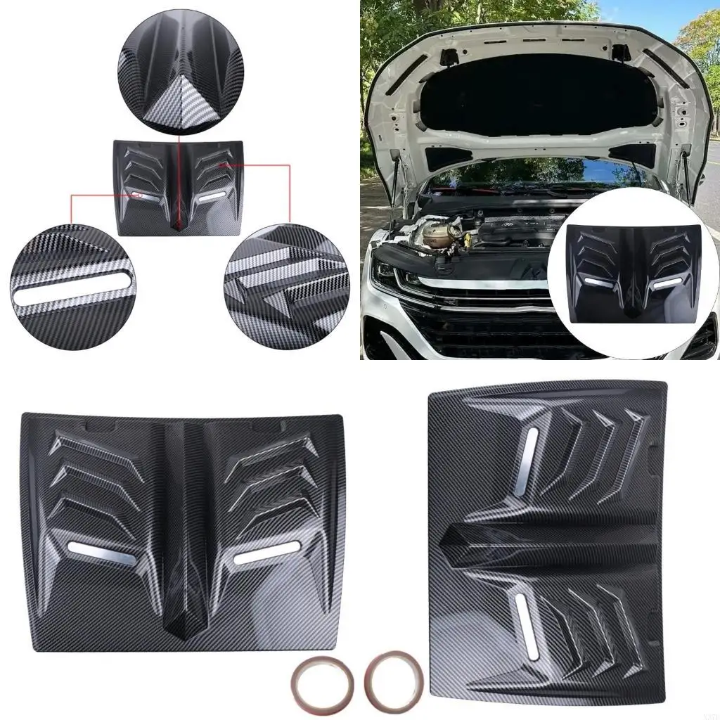 

Automotive Exterior Accessories Car Air Hood Scoops Vents Decorative Cover Center Side Hood Scoops Universal X37F