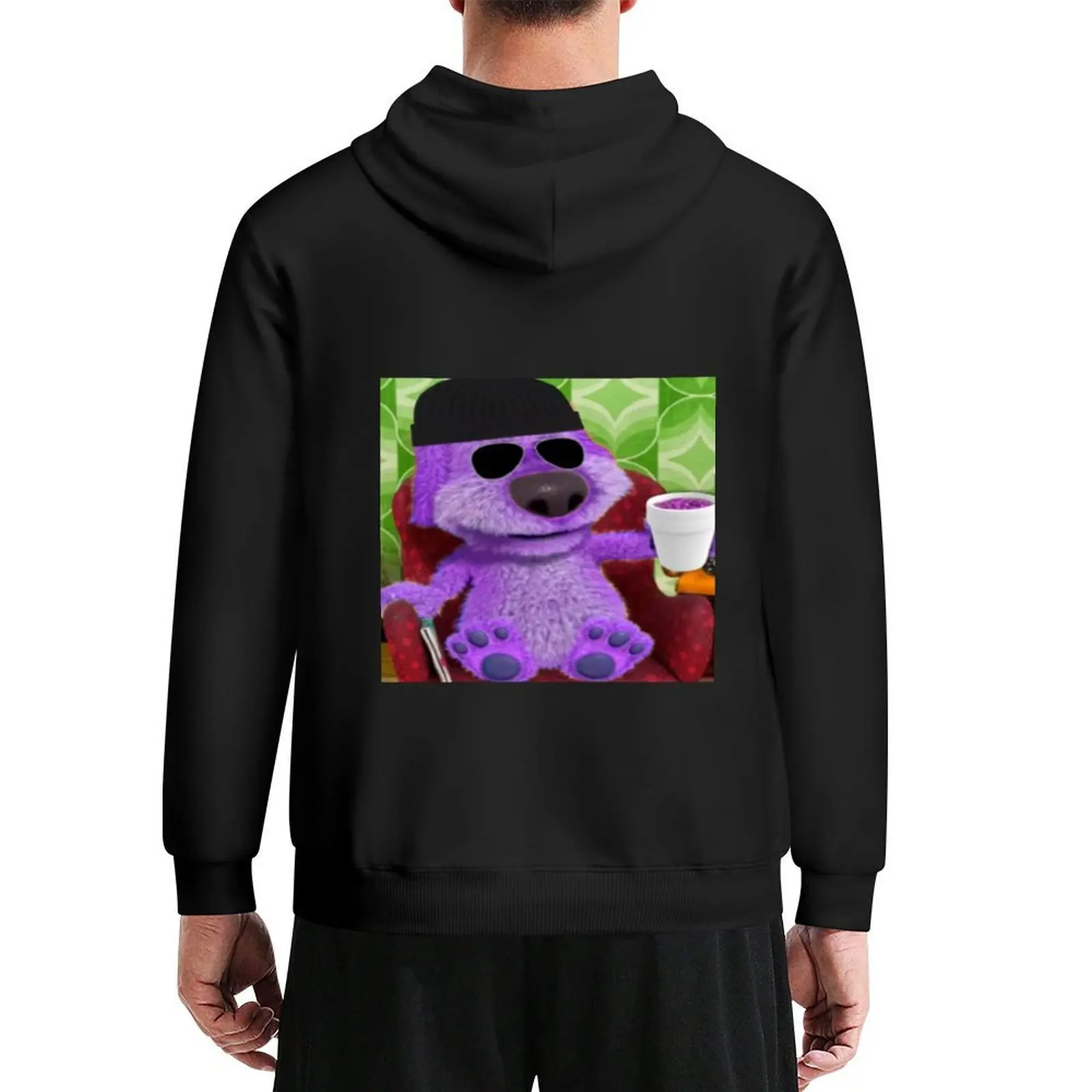 

Purple Talking Ben drinks lean update Hoodie winter clothes men's clothing men's autumn clothes autumn new products tracksuits